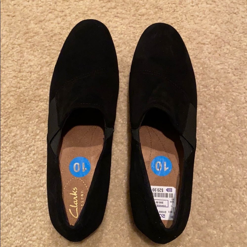 Clarks Black Flat Boots